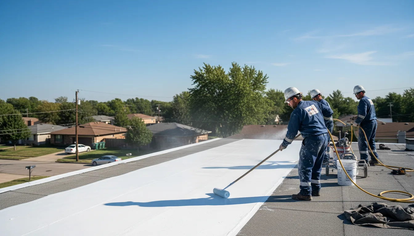 Commercial roof coating in Barryton, MI near me